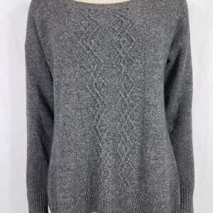 Variazioni dark gray heathered 100% Cashmere pullover sweater ladies Medium